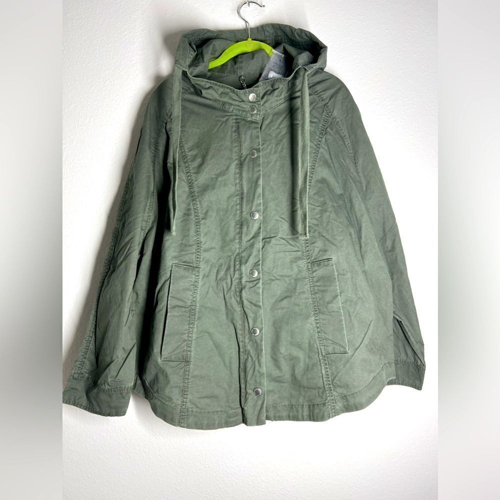 Rare Cecil Bohemian Military Cargo Jacket Hooded Green NWT Size  XL